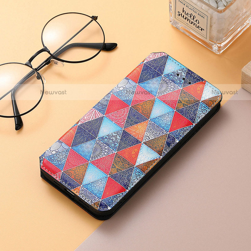 Leather Case Stands Fashionable Pattern Flip Cover H10 Holder for Apple iPhone 14 Plus