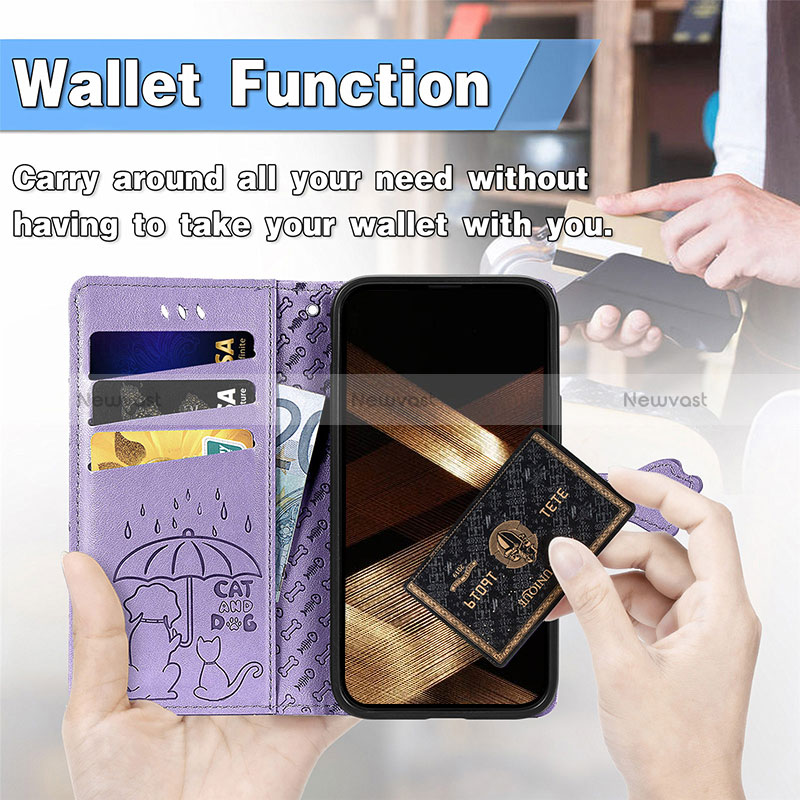 Leather Case Stands Fashionable Pattern Flip Cover H11 Holder for Apple iPhone 14 Pro Max