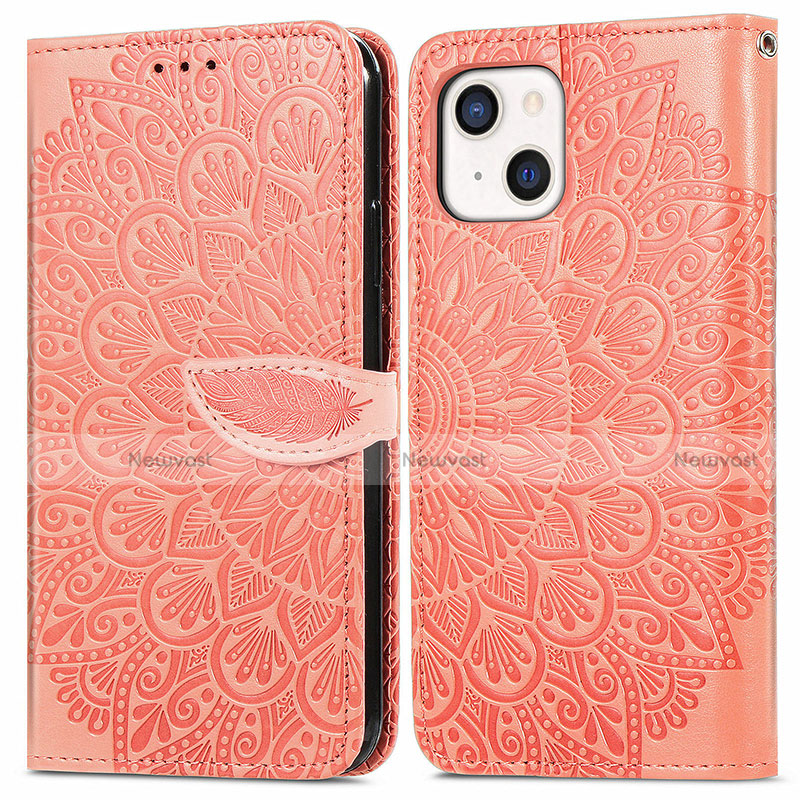 Leather Case Stands Fashionable Pattern Flip Cover H13 Holder for Apple iPhone 14 Plus