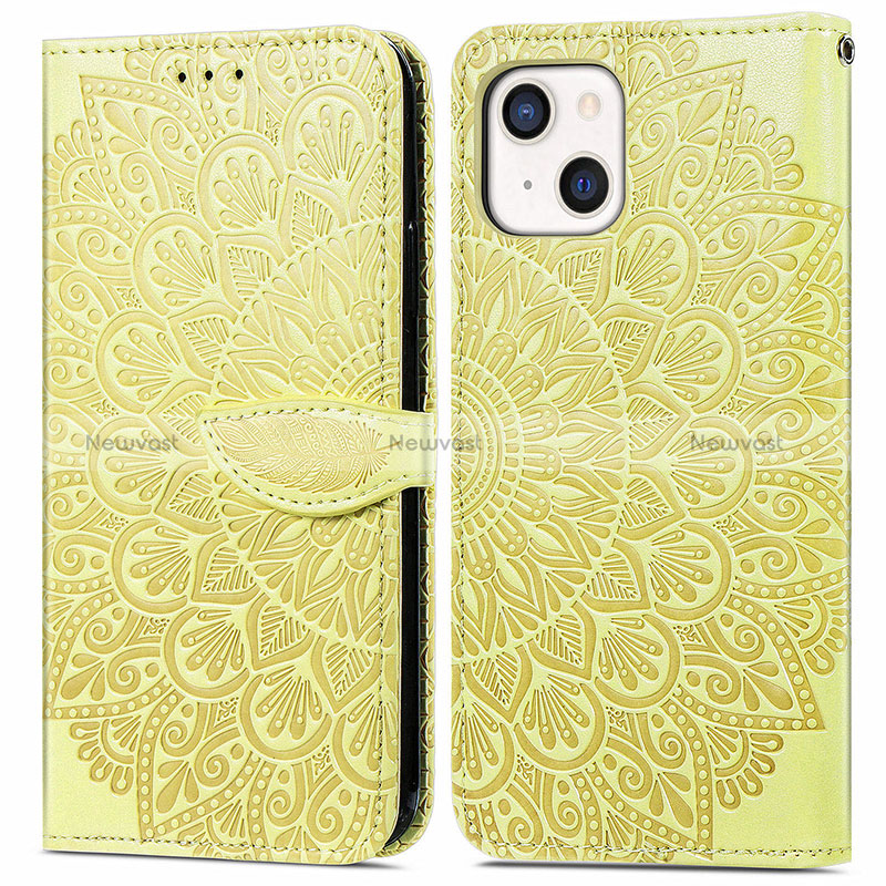 Leather Case Stands Fashionable Pattern Flip Cover H13 Holder for Apple iPhone 15 Plus