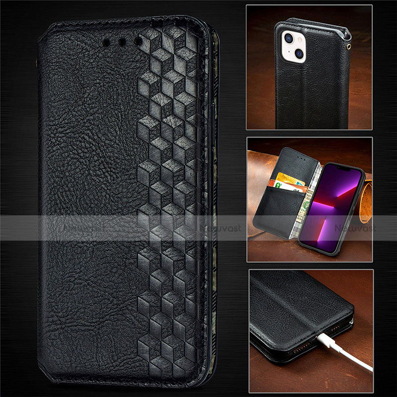 Leather Case Stands Fashionable Pattern Flip Cover H14 Holder for Apple iPhone 14
