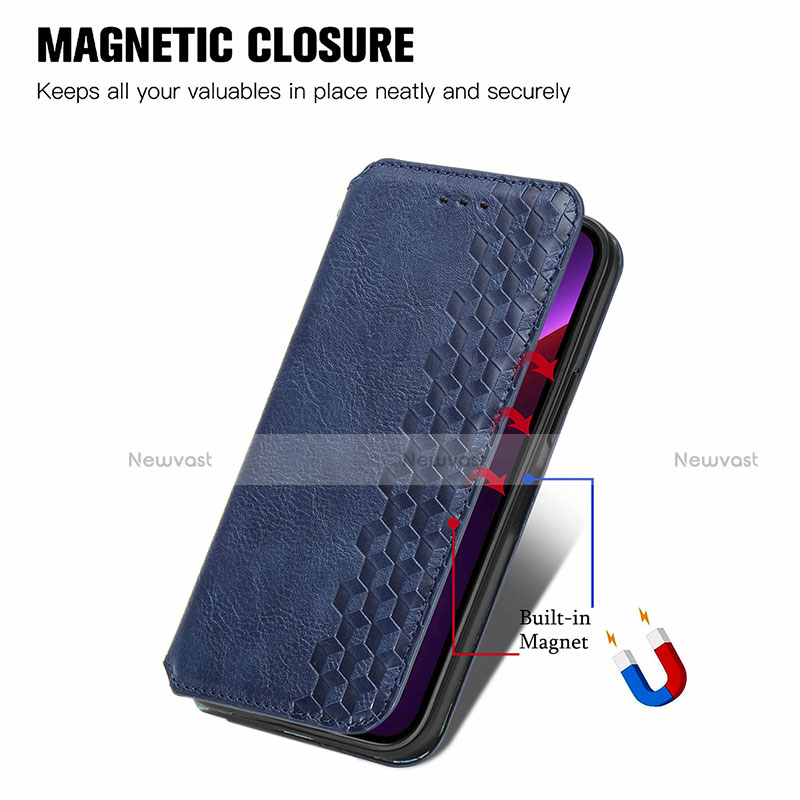 Leather Case Stands Fashionable Pattern Flip Cover H15 Holder for Apple iPhone 13 Mini