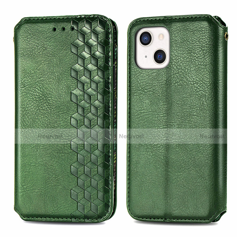 Leather Case Stands Fashionable Pattern Flip Cover H15 Holder for Apple iPhone 14