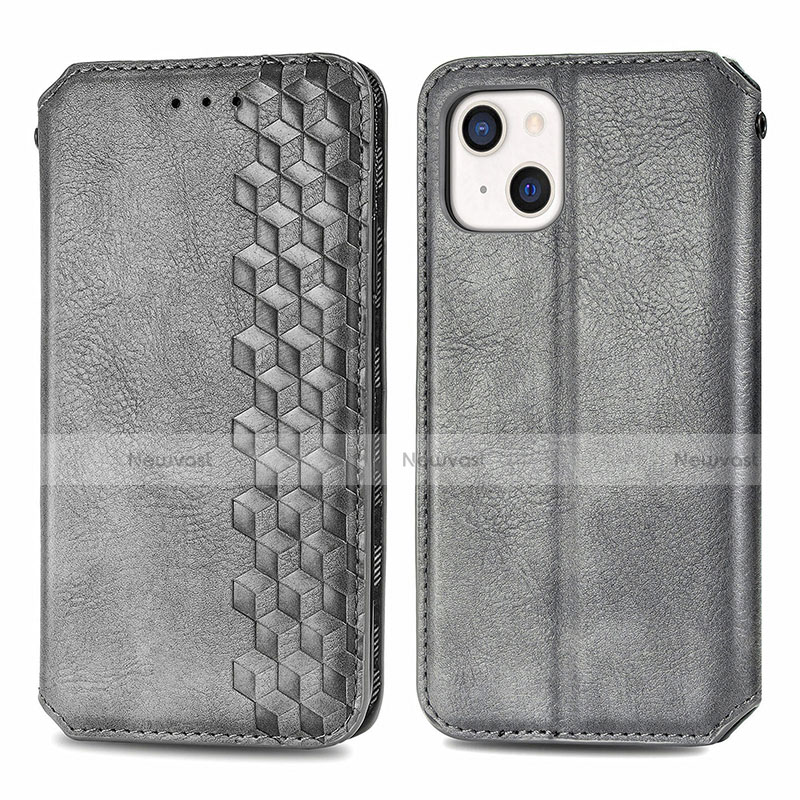 Leather Case Stands Fashionable Pattern Flip Cover H15 Holder for Apple iPhone 14