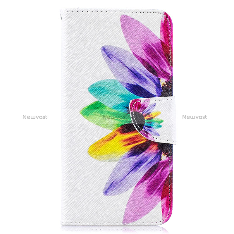 Leather Case Stands Fashionable Pattern Flip Cover Holder B01F for Samsung Galaxy A10