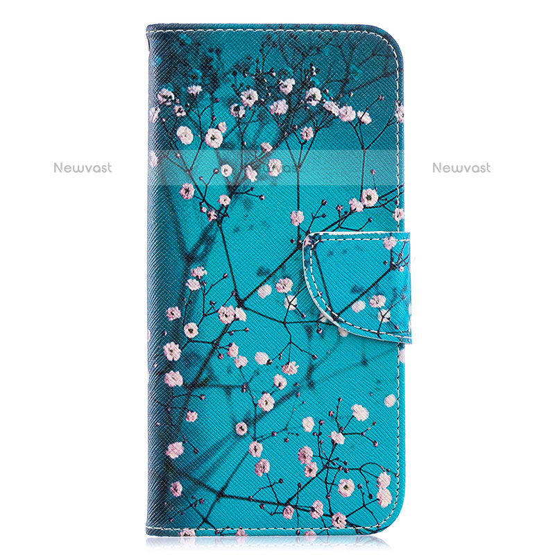 Leather Case Stands Fashionable Pattern Flip Cover Holder B01F for Samsung Galaxy A20