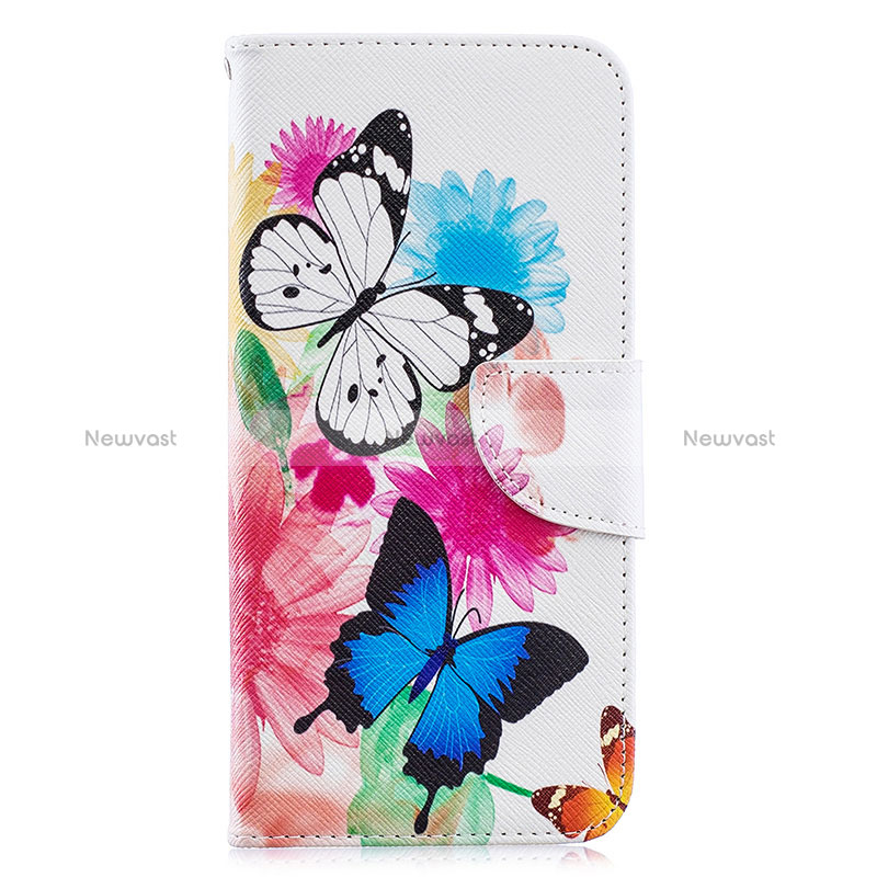 Leather Case Stands Fashionable Pattern Flip Cover Holder B01F for Samsung Galaxy A30