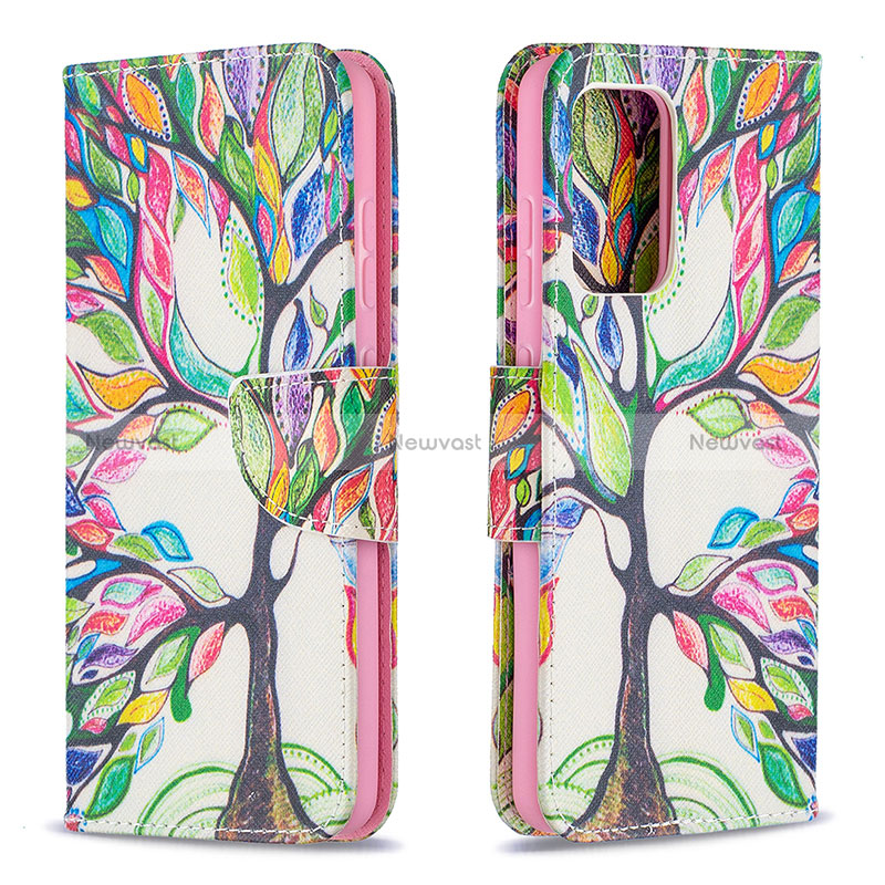 Leather Case Stands Fashionable Pattern Flip Cover Holder B01F for Samsung Galaxy A52 5G
