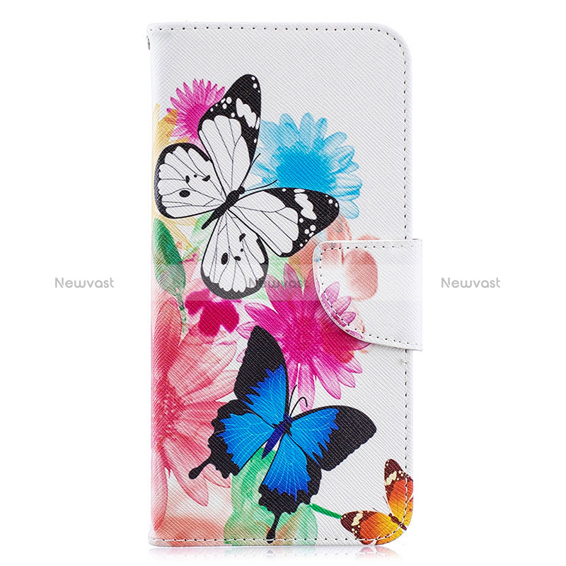 Leather Case Stands Fashionable Pattern Flip Cover Holder B01F for Samsung Galaxy A70