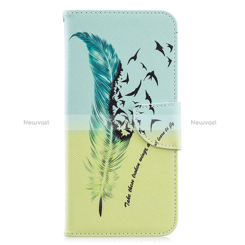 Leather Case Stands Fashionable Pattern Flip Cover Holder B01F for Samsung Galaxy A70S