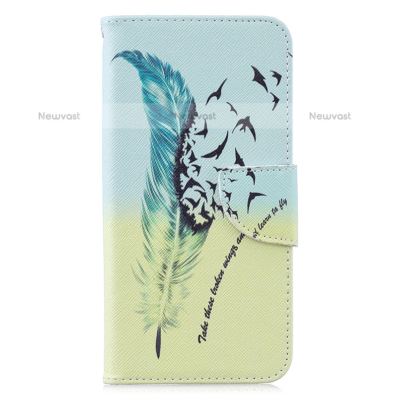Leather Case Stands Fashionable Pattern Flip Cover Holder B01F for Samsung Galaxy M10