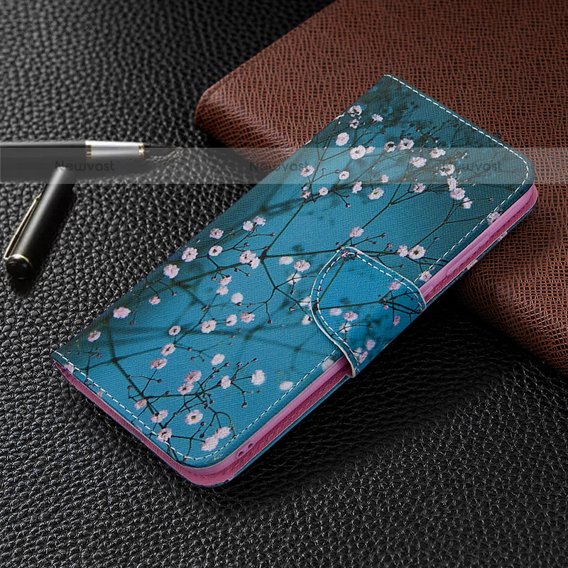 Leather Case Stands Fashionable Pattern Flip Cover Holder B01F for Samsung Galaxy M11