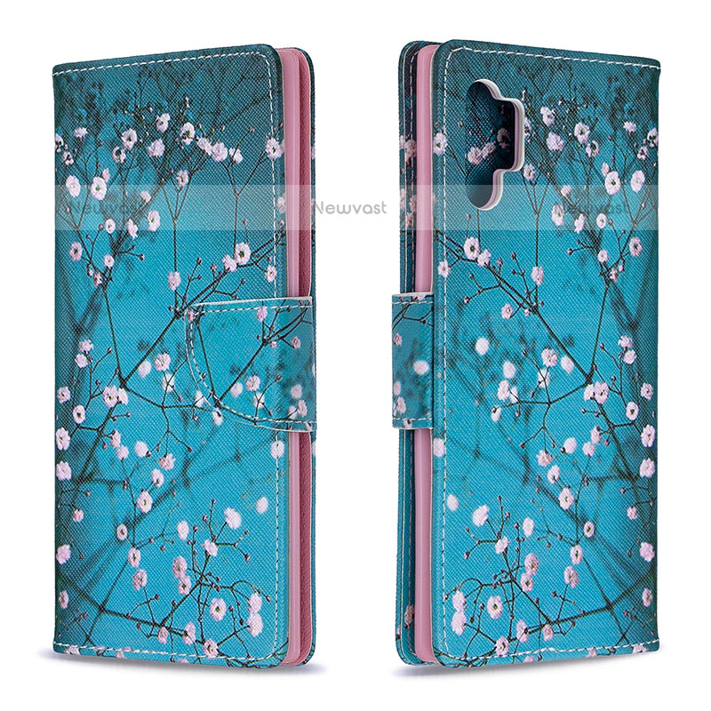 Leather Case Stands Fashionable Pattern Flip Cover Holder B01F for Samsung Galaxy Note 10 Plus 5G