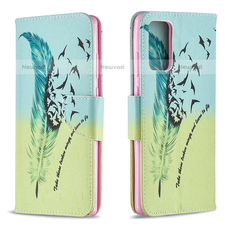 Leather Case Stands Fashionable Pattern Flip Cover Holder B01F for Samsung Galaxy Note 20 5G