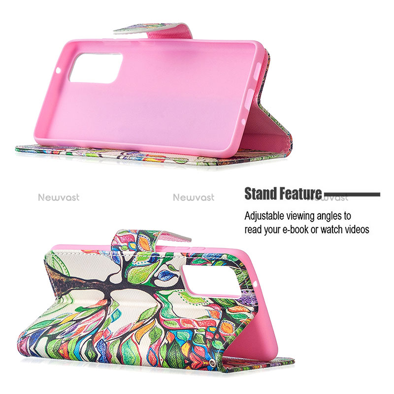 Leather Case Stands Fashionable Pattern Flip Cover Holder B01F for Samsung Galaxy S20 Lite 5G