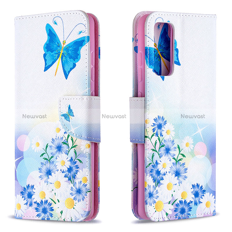 Leather Case Stands Fashionable Pattern Flip Cover Holder B01F for Samsung Galaxy S20 Lite 5G