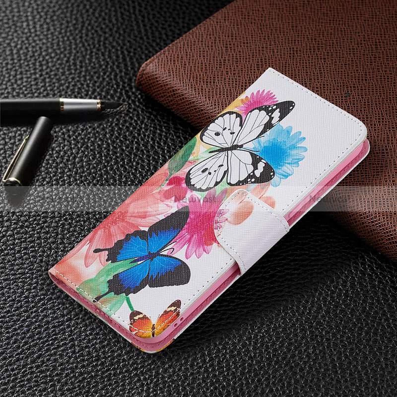 Leather Case Stands Fashionable Pattern Flip Cover Holder B01F for Vivo Y11s