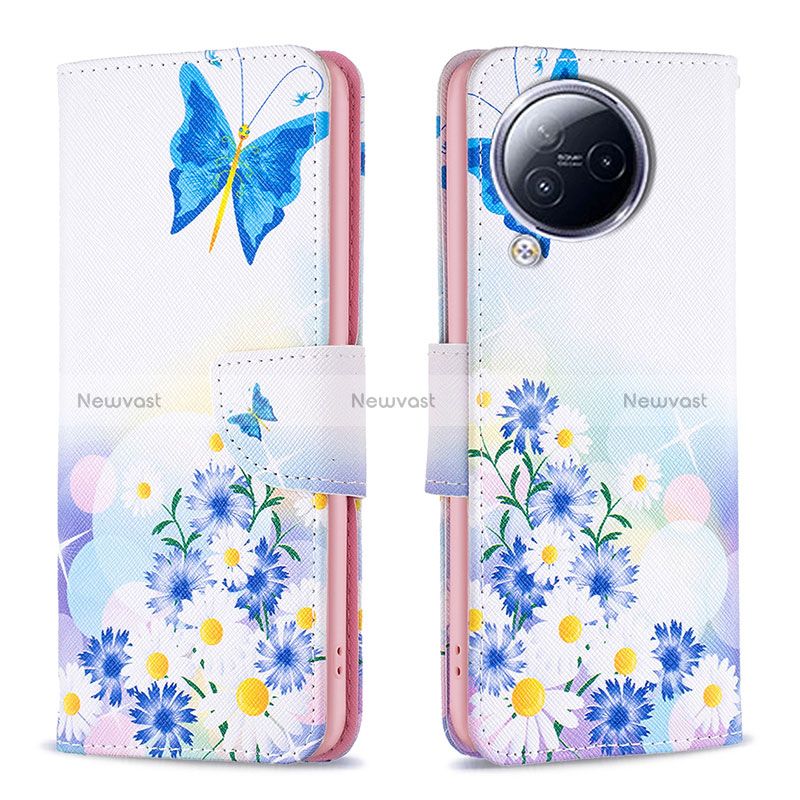 Leather Case Stands Fashionable Pattern Flip Cover Holder B01F for Xiaomi Civi 3 5G
