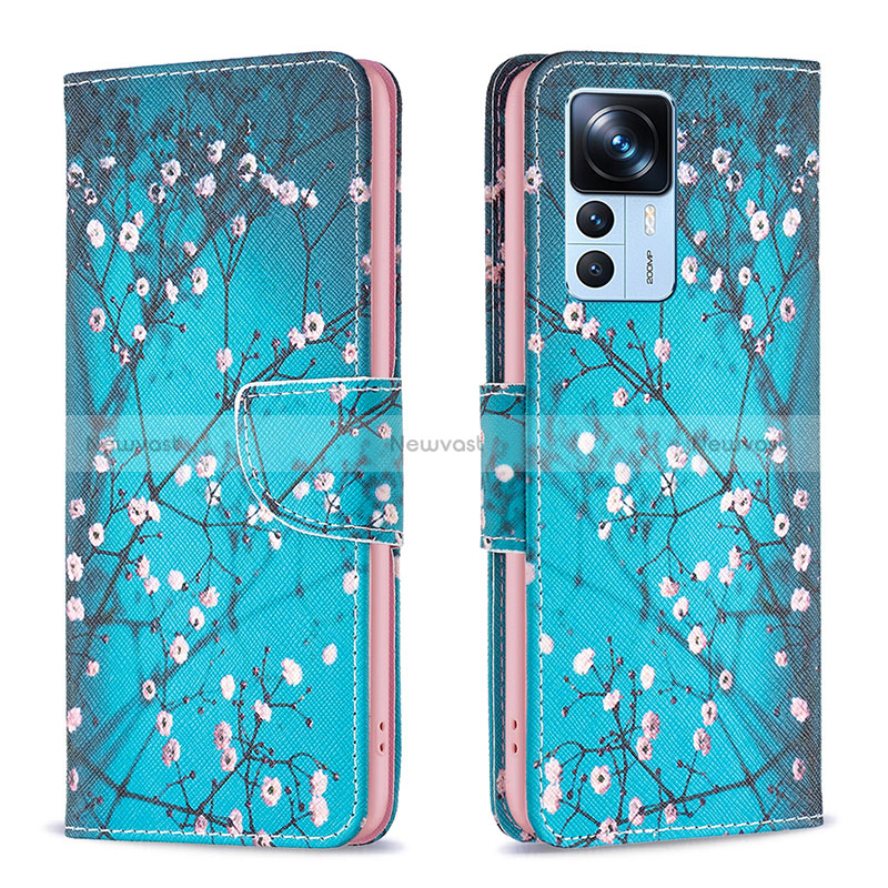 Leather Case Stands Fashionable Pattern Flip Cover Holder B01F for Xiaomi Mi 12T Pro 5G