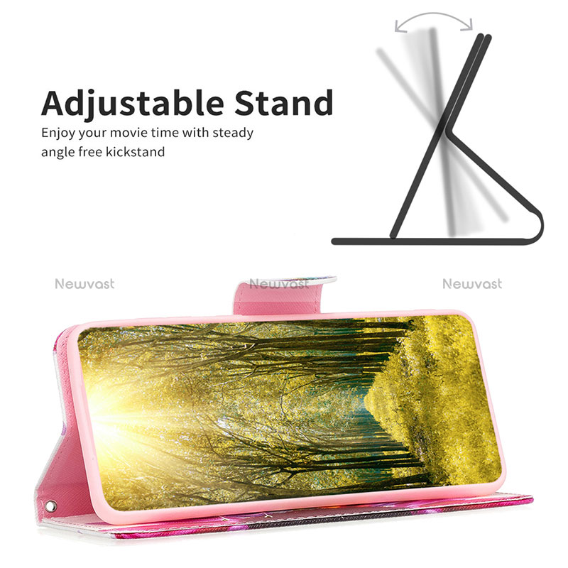 Leather Case Stands Fashionable Pattern Flip Cover Holder B01F for Xiaomi Mi 13 Pro 5G