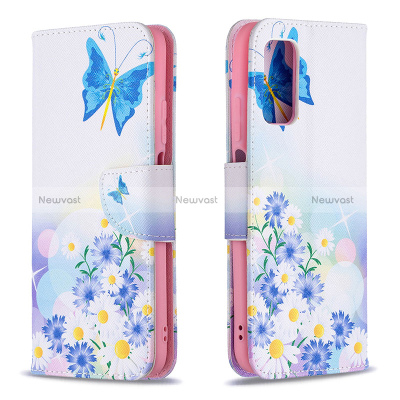 Leather Case Stands Fashionable Pattern Flip Cover Holder B01F for Xiaomi Poco M3