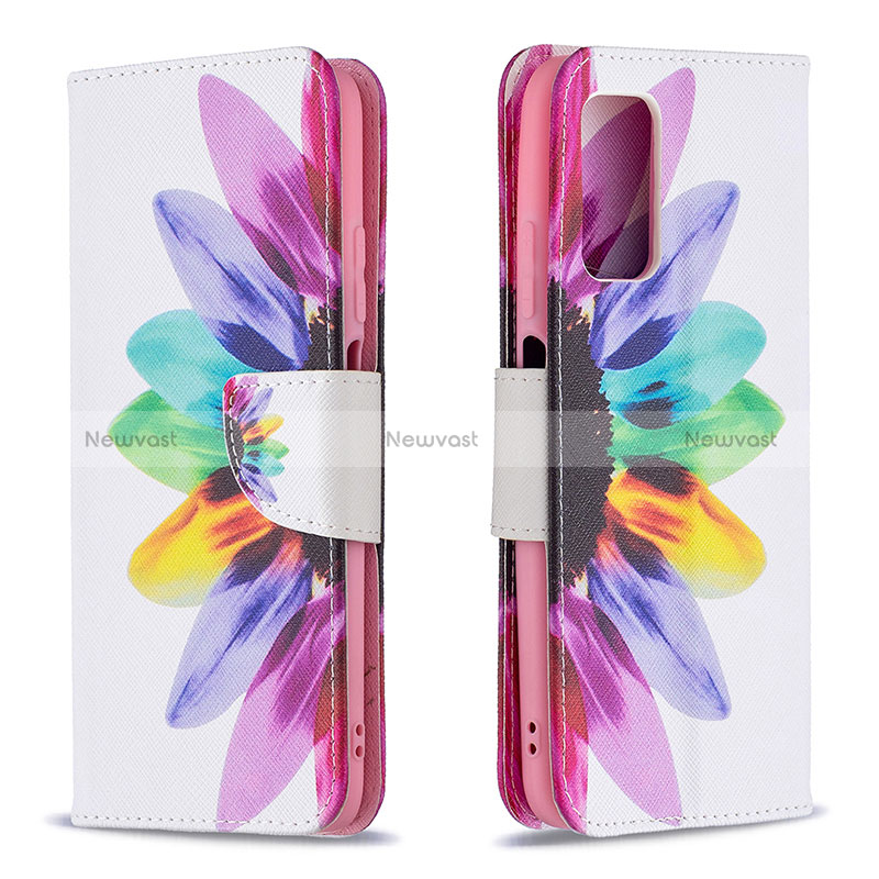 Leather Case Stands Fashionable Pattern Flip Cover Holder B01F for Xiaomi Poco M3