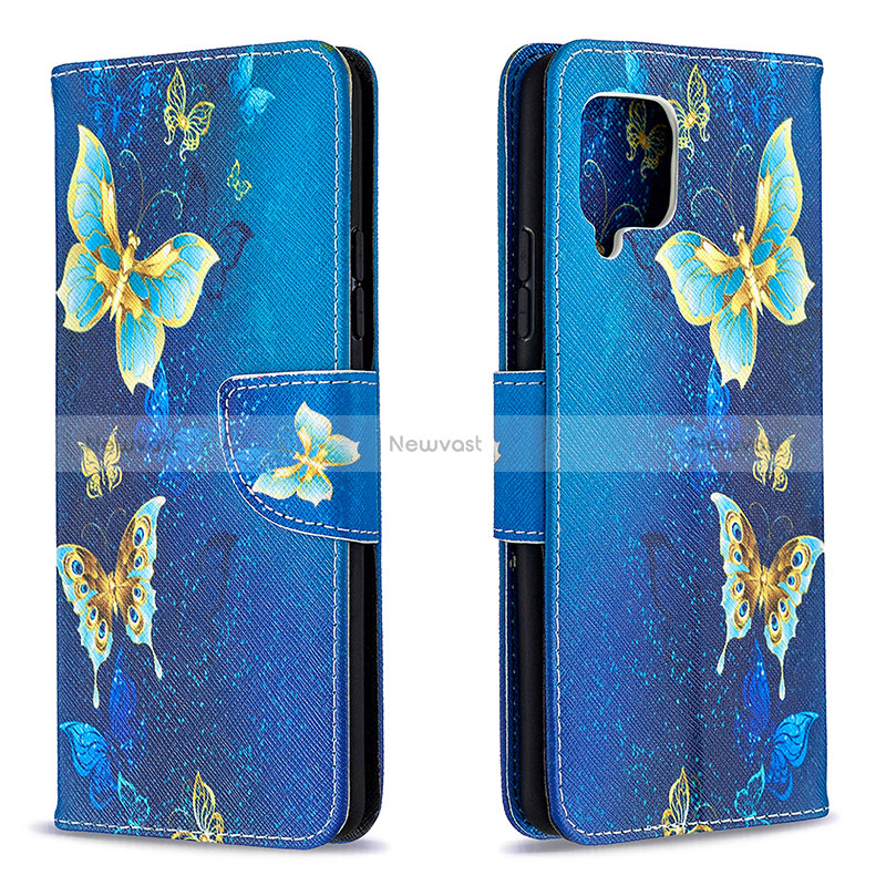 Leather Case Stands Fashionable Pattern Flip Cover Holder B03F for Samsung Galaxy A42 5G