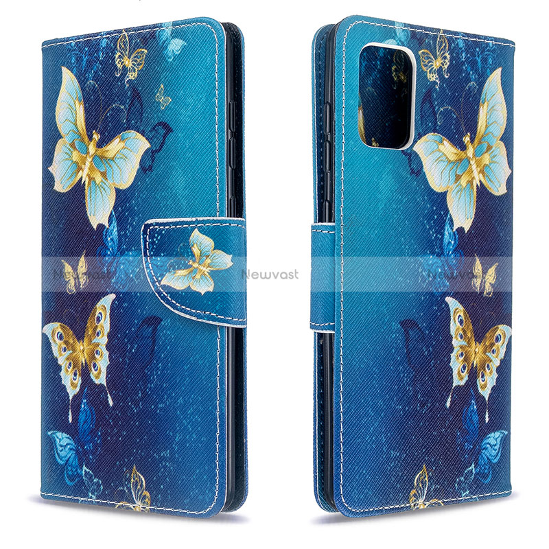 Leather Case Stands Fashionable Pattern Flip Cover Holder B03F for Samsung Galaxy A71 5G