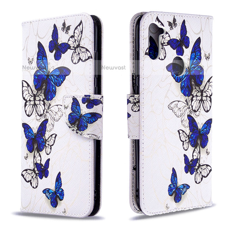 Leather Case Stands Fashionable Pattern Flip Cover Holder B03F for Samsung Galaxy M11