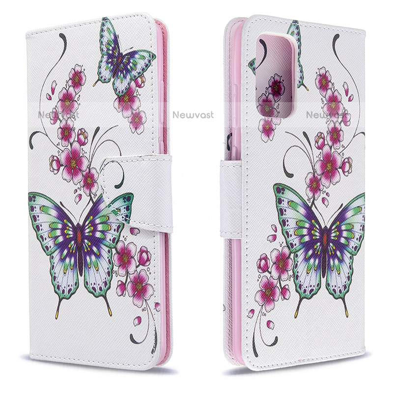 Leather Case Stands Fashionable Pattern Flip Cover Holder B03F for Samsung Galaxy S20 5G Colorful