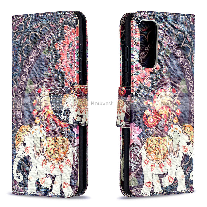 Leather Case Stands Fashionable Pattern Flip Cover Holder B03F for Samsung Galaxy S20 FE 5G