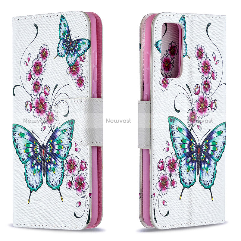 Leather Case Stands Fashionable Pattern Flip Cover Holder B03F for Samsung Galaxy S20 Lite 5G