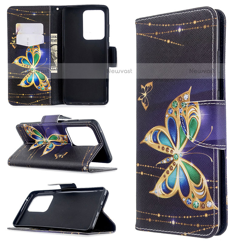 Leather Case Stands Fashionable Pattern Flip Cover Holder B03F for Samsung Galaxy S20 Plus