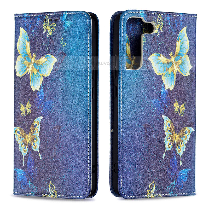 Leather Case Stands Fashionable Pattern Flip Cover Holder B03F for Samsung Galaxy S21 5G