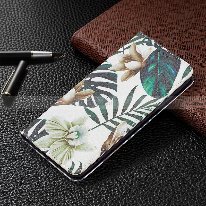 Leather Case Stands Fashionable Pattern Flip Cover Holder B03F for Samsung Galaxy S22 Plus 5G