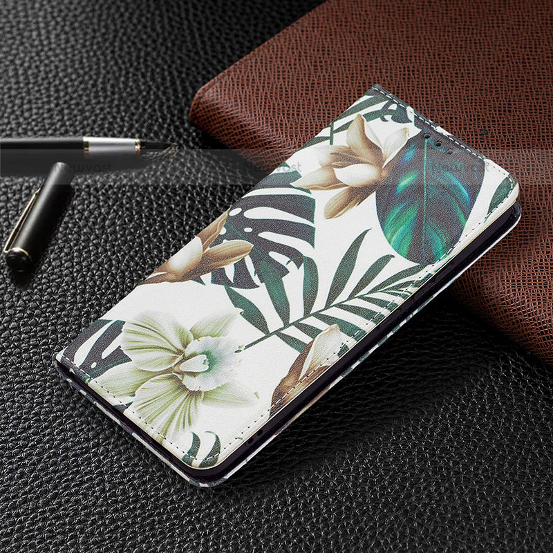 Leather Case Stands Fashionable Pattern Flip Cover Holder B03F for Samsung Galaxy S23 5G