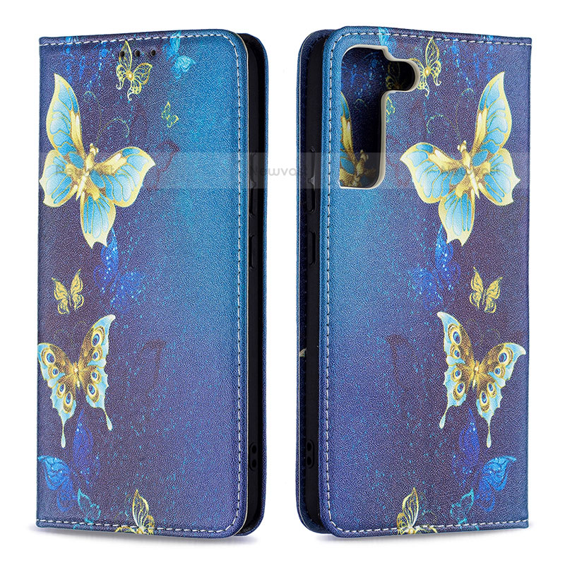 Leather Case Stands Fashionable Pattern Flip Cover Holder B03F for Samsung Galaxy S23 Plus 5G