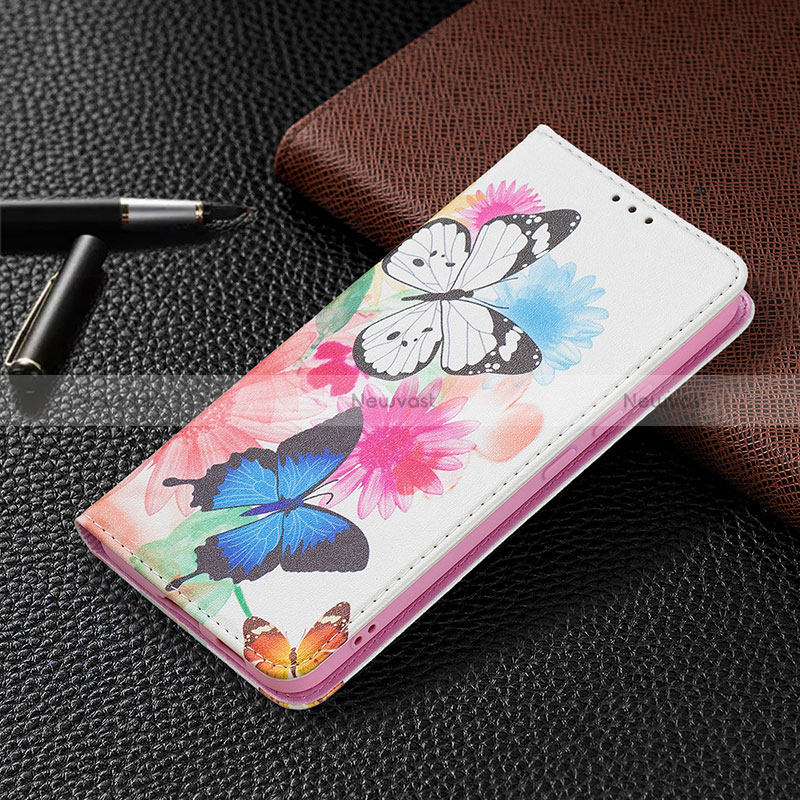 Leather Case Stands Fashionable Pattern Flip Cover Holder B03F for Samsung Galaxy S24 5G
