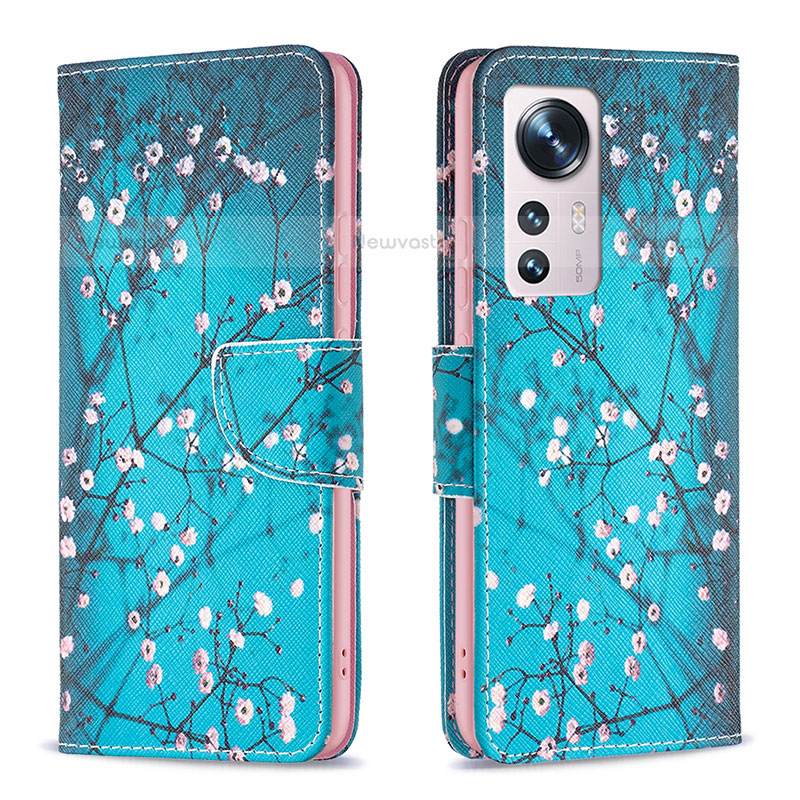 Leather Case Stands Fashionable Pattern Flip Cover Holder B03F for Xiaomi Mi 12X 5G