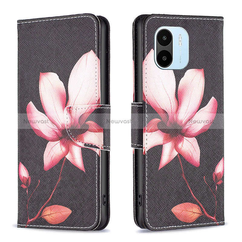 Leather Case Stands Fashionable Pattern Flip Cover Holder B03F for Xiaomi Redmi A2