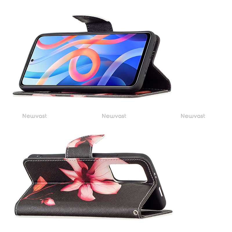 Leather Case Stands Fashionable Pattern Flip Cover Holder B03F for Xiaomi Redmi Note 11S 5G