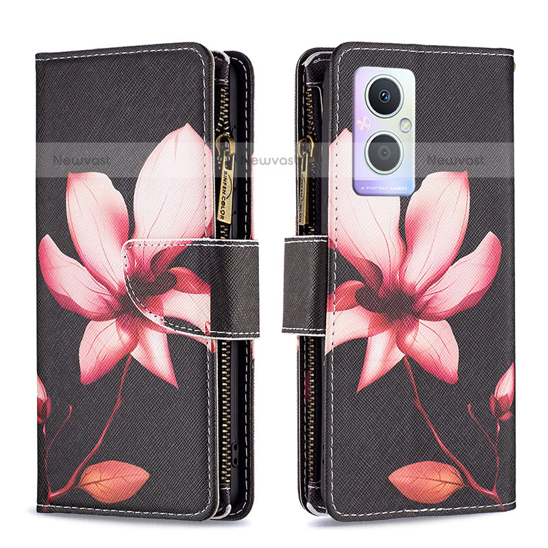 Leather Case Stands Fashionable Pattern Flip Cover Holder B04F for OnePlus Nord N20 5G