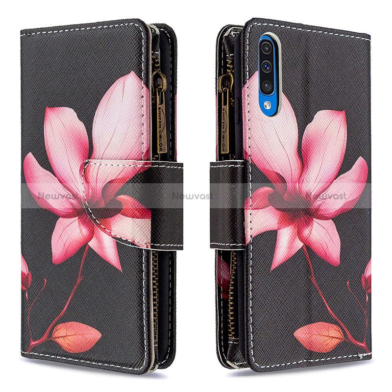 Leather Case Stands Fashionable Pattern Flip Cover Holder B04F for Samsung Galaxy A50