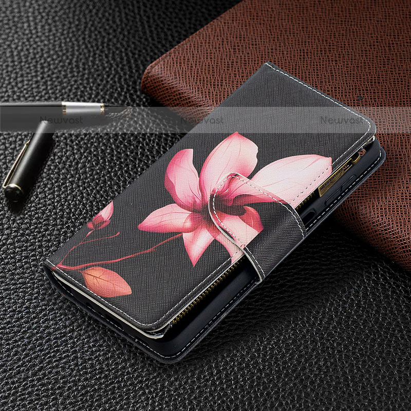 Leather Case Stands Fashionable Pattern Flip Cover Holder B04F for Samsung Galaxy F12