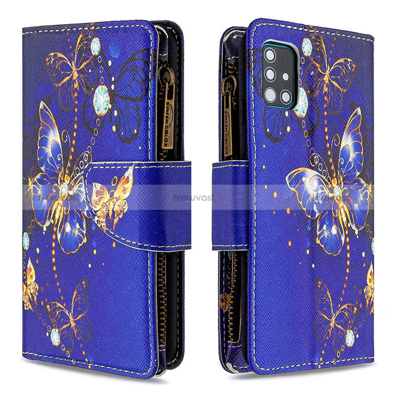 Leather Case Stands Fashionable Pattern Flip Cover Holder B04F for Samsung Galaxy M40S