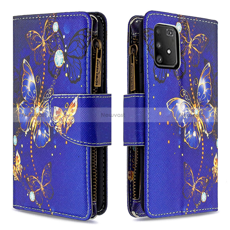 Leather Case Stands Fashionable Pattern Flip Cover Holder B04F for Samsung Galaxy M80S