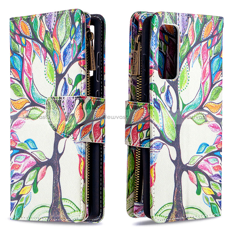Leather Case Stands Fashionable Pattern Flip Cover Holder B04F for Samsung Galaxy S20 FE 5G