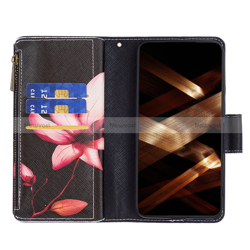 Leather Case Stands Fashionable Pattern Flip Cover Holder B04F for Xiaomi Civi 3 5G