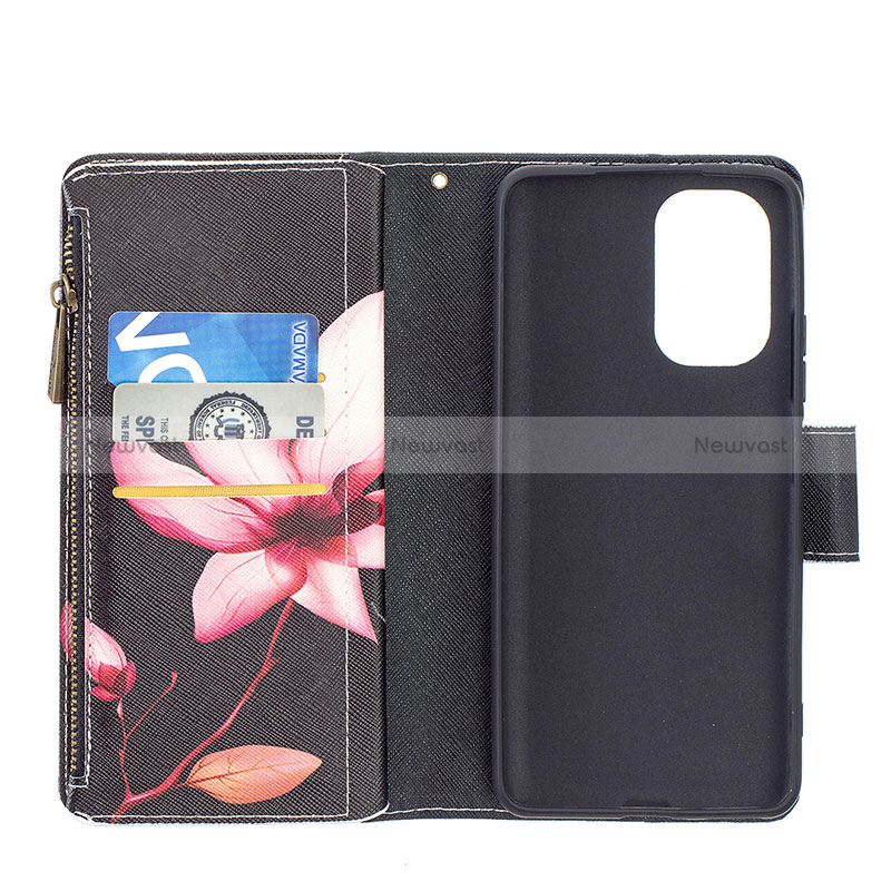 Leather Case Stands Fashionable Pattern Flip Cover Holder B04F for Xiaomi Mi 11X Pro 5G