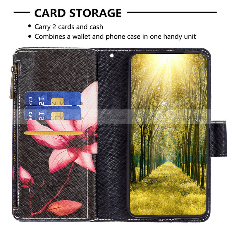 Leather Case Stands Fashionable Pattern Flip Cover Holder B04F for Xiaomi Mi 13 5G